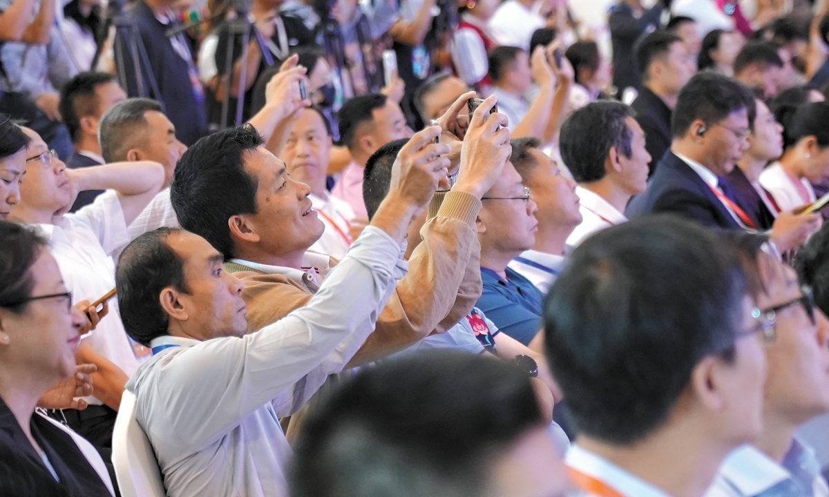 The 2025 Media Cooperation Forum on Belt and Road opens in Kunming, Southwest China's Yunnan Province on September 16, 2025. Photo: Xue Ke/GT


