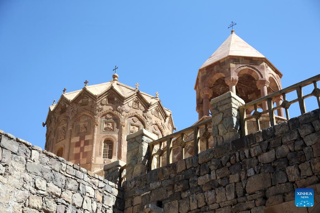 This photo taken on Sept. 18, 2025 shows a view of the Armenian Monastery of Saint Stepanos, 15 kilometres northwest of the city of Jolfa, Iran. (Photo: Xinhua)