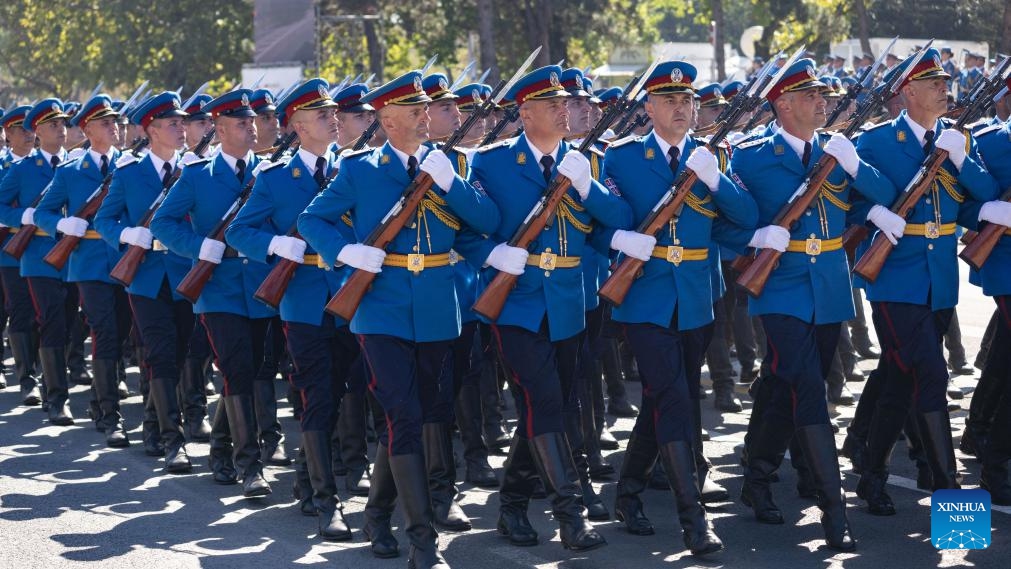 A military parade marking the Day of Serbian Unity, Freedom and the National Flag is held in Belgrade, Serbia, Sept. 20, 2025. Serbia showcased its military strength on Saturday with the Power of Unity parade held in front of the Palace of Serbia, marking the Day of Serbian Unity, Freedom and the National Flag. According to the Ministry of Defence, the parade brought together about 10,000 personnel and featured some 2,500 pieces of weaponry and equipment, including more than 600 vehicles, 70 aircraft and 20 vessels. (Photo: Xinhua)