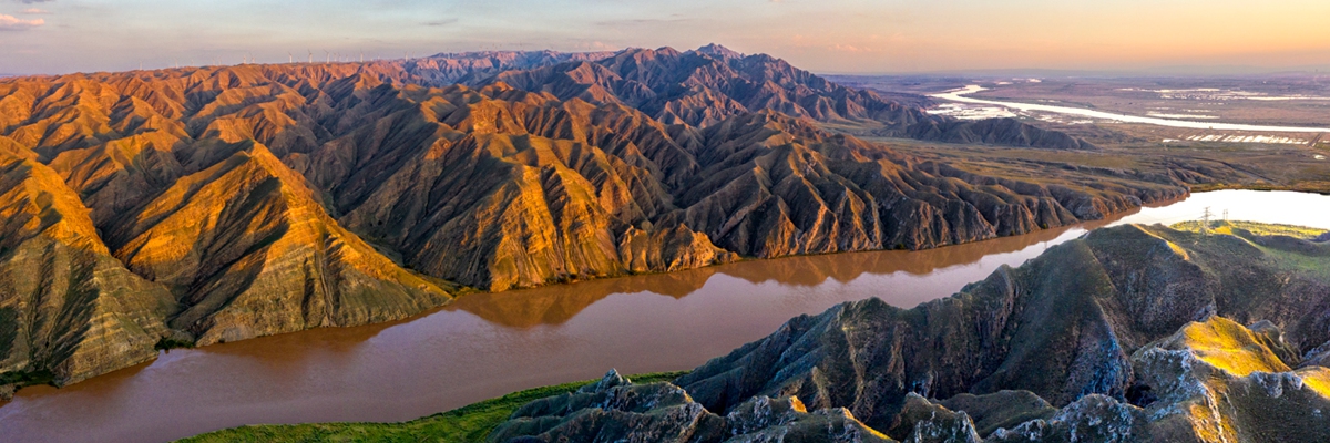 A section of the Yellow River in Northwest China's Ningxia Hui Autonomous Region Photo: VCG