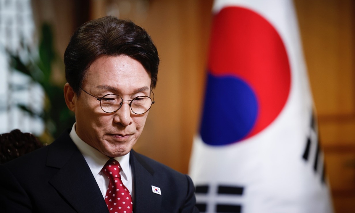 Kim Min-seok, South Korea's prime minister, during an interview at his office in Seoul, South Korea, on Wednesday, Sept. 24, 2025. Photo: VCG