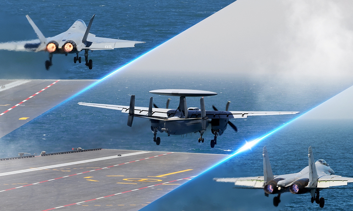 China's first electromagnetic catapult-equipped aircraft carrier, the Fujian, has achieved a breakthrough by hosting the first catapult-assisted takeoff and arrested landing training for the J-15T heavy fighter jet, the J-35 stealth fighter jet, and the KJ-600 early warning aircraft, the Chinese People's Liberation Army (PLA) Navy announced on September 22, 2025. Photo: China Military Bugle

