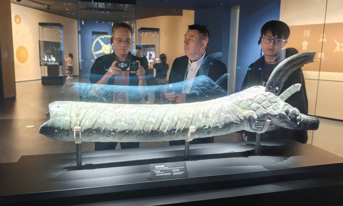 Tourists visit the Sanxingdui Museum in Deyang, Southwest China's Sichuan Province on September 26, 2025. Photo: Chen Xi/GT