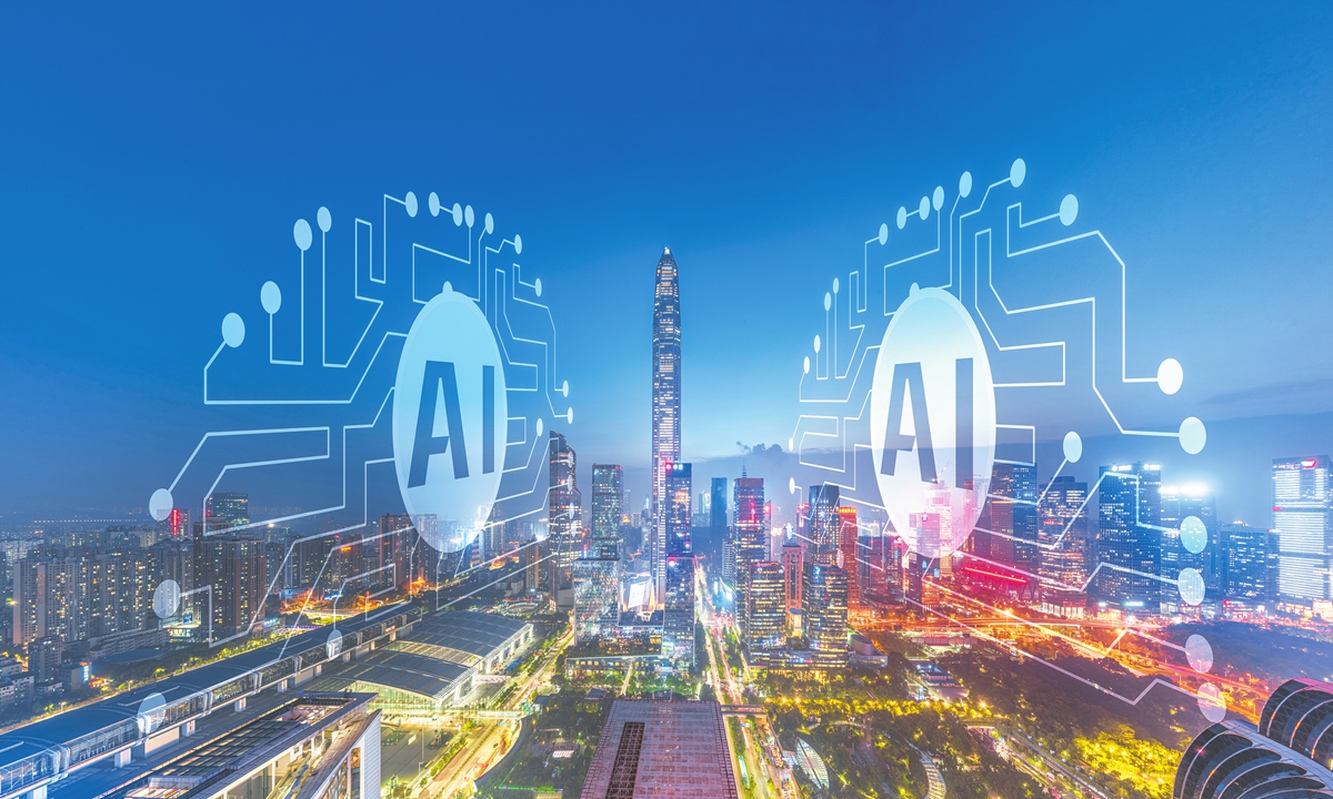 An AI conceptual city in Shenzhen File photo: VCG