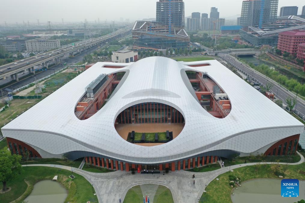 An aerial drone photo taken on Sept. 29, 2025 shows the Centrifugal Hypergravity and Interdisciplinary Experiment Facility (CHIEF) in Hangzhou, east China's Zhejiang Province. Photo: Xinhua