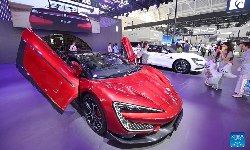 People visit the China Motor Show (Tianjin) 2025 in north China's Tianjin, Sept. 30, 2025.

