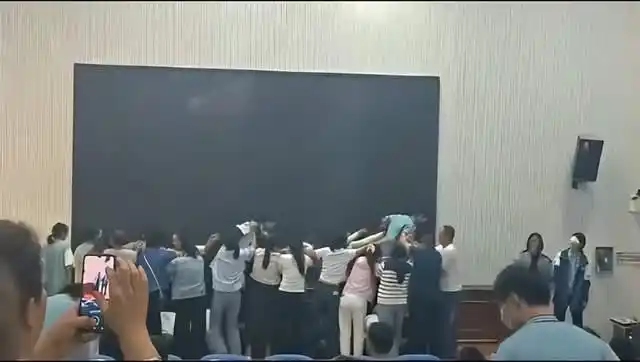 Students participate in a 