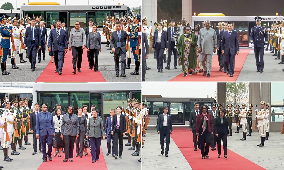 Leaders of multiple countries arrive in Beijing for Global Leaders' Meeting on Women. Photo: media reports