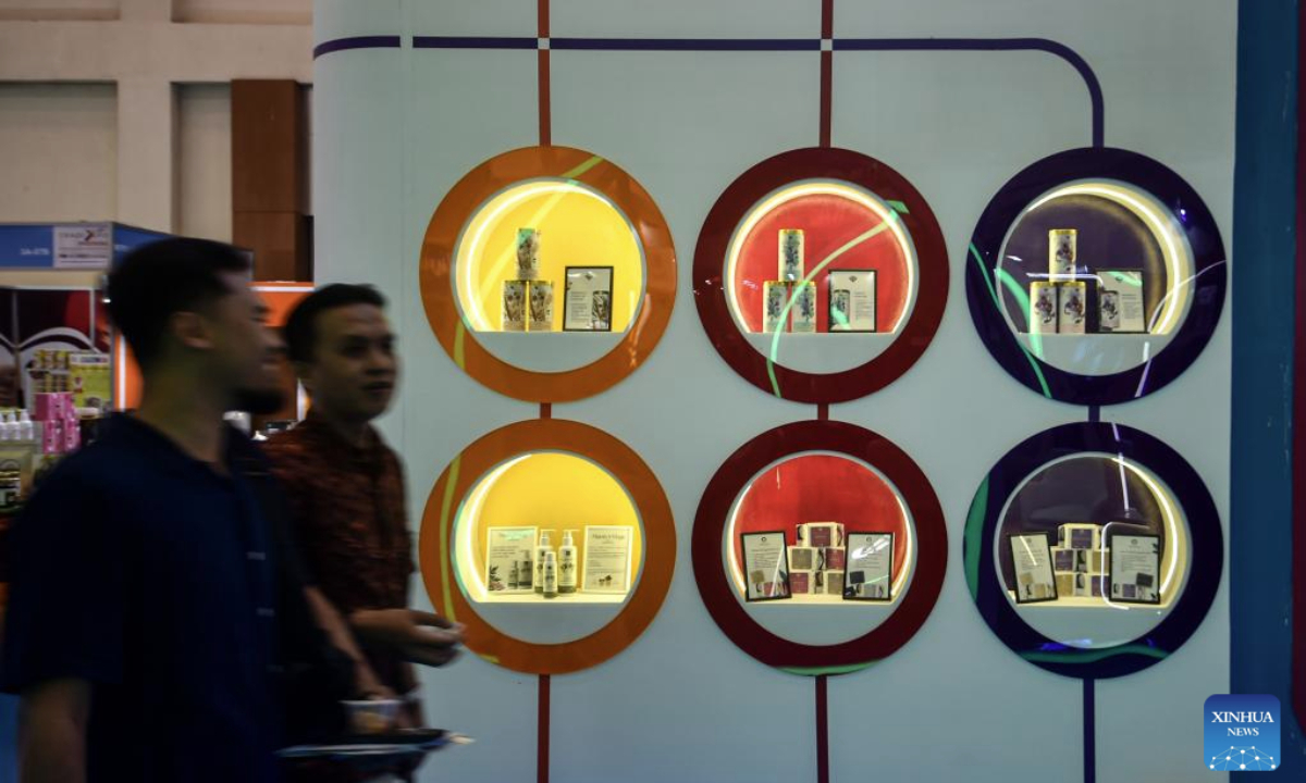 People visit the Indonesia Trade Expo 2025 in Tangerang of Banten Province, Indonesia, on Oct. 15, 2025. The expo is held here from Oct. 15 to 19 this year. (Xinhua/Agung Kuncahya B.)