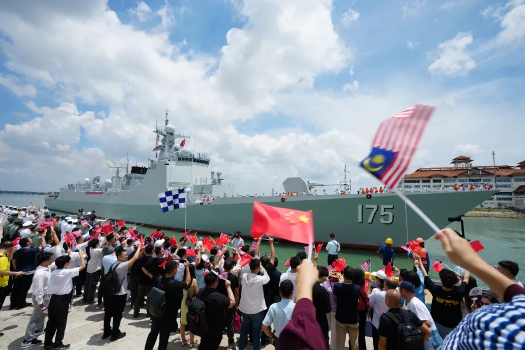 Chinese vessels participating in China-Malaysia joint exercise arrive at Malaysian port Klang on October 13, 2025. Photo: PLA Southern Theater Command