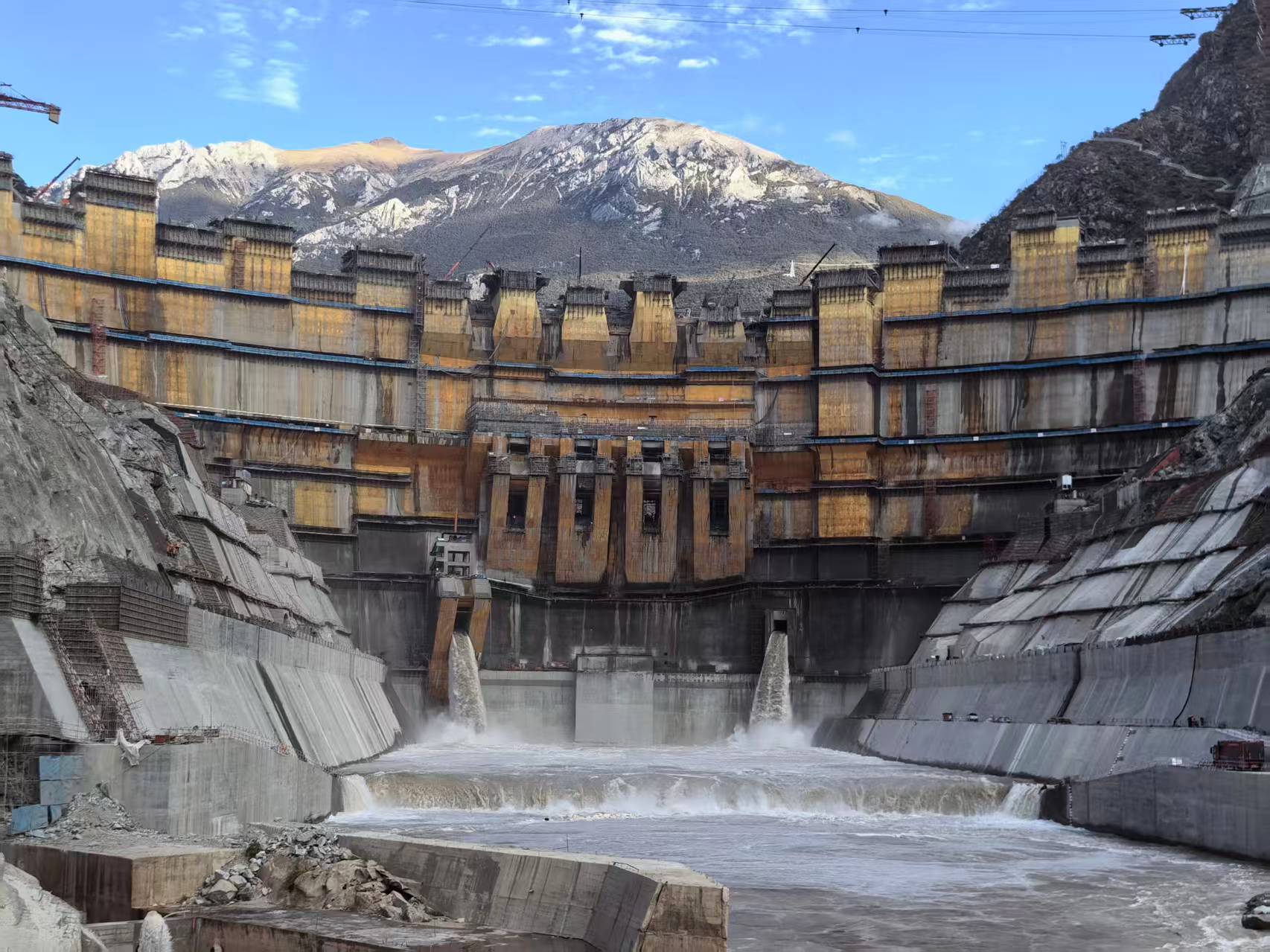 The Yebatan Hydropower Station. Photo: Courtesy of POWERCHINA Chengdu