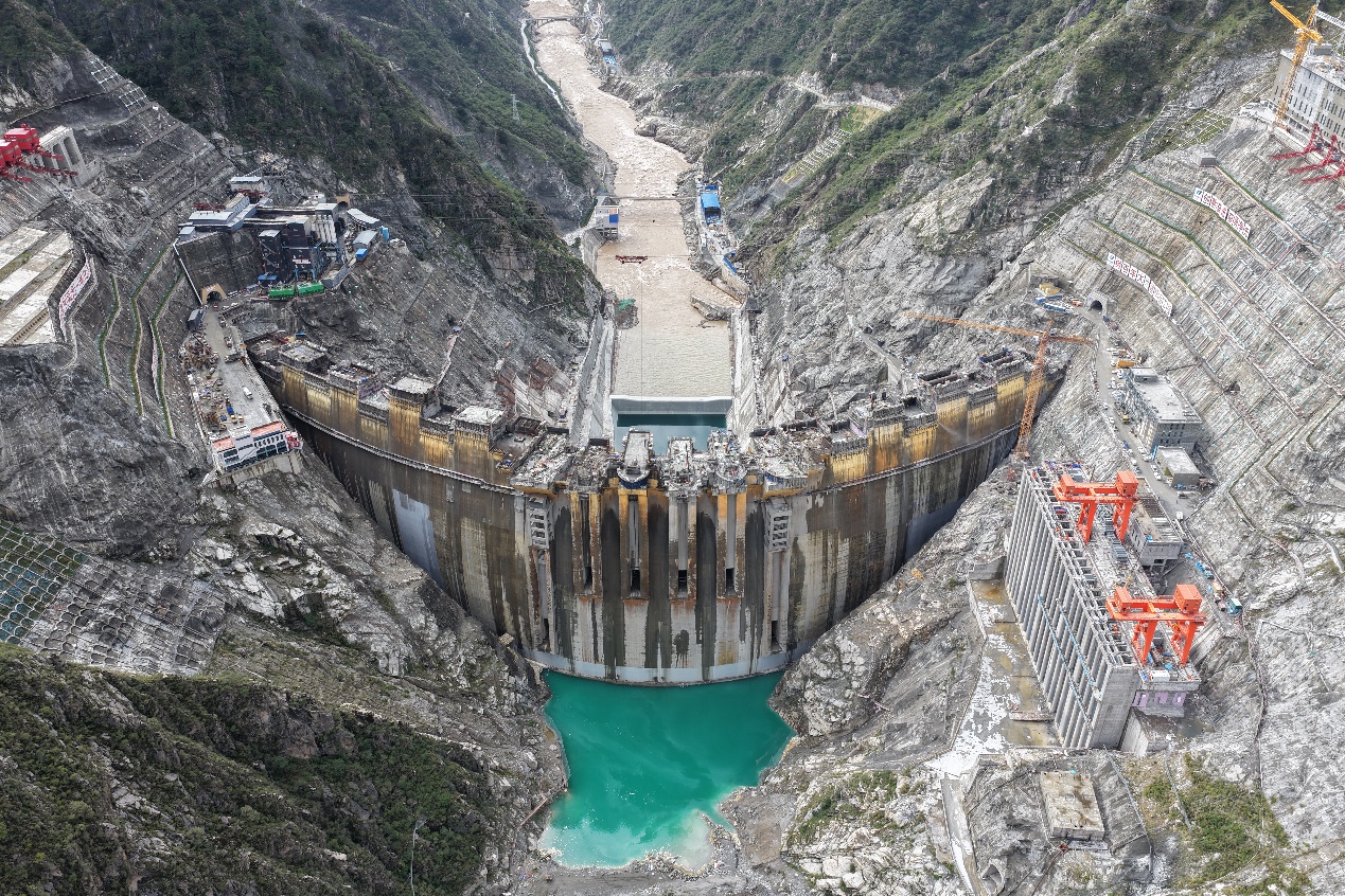 The Yebatan Hydropower Station. Photo: Courtesy of POWERCHINA Chengdu