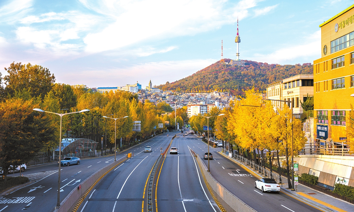 A view of Seoul, South Korea's capital city, in Autumn Photo: VCG