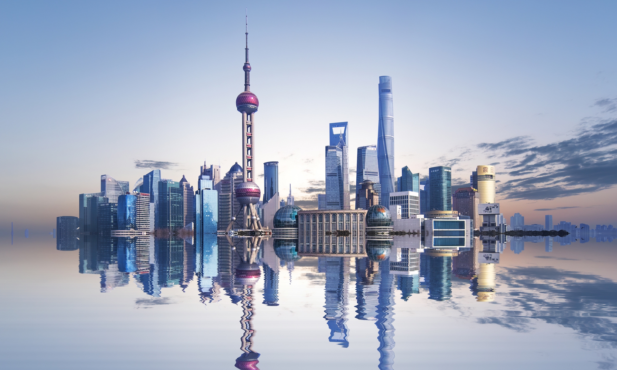 The skyline of Shanghai Photo: VCG