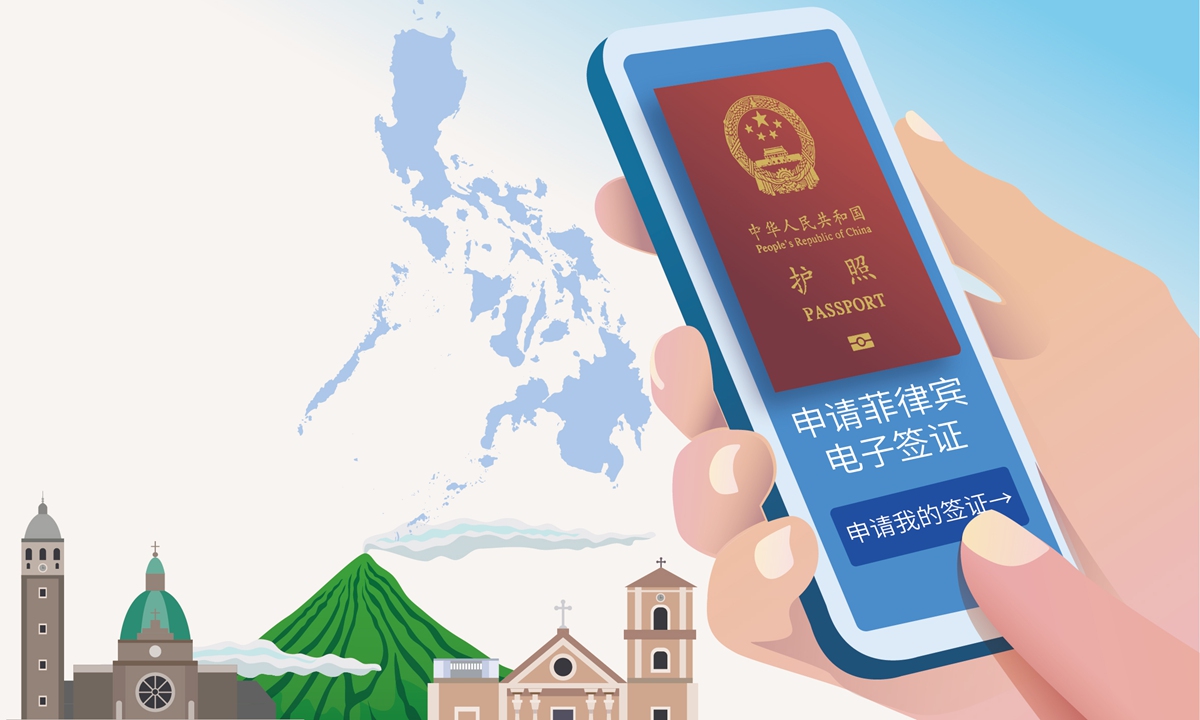On October 15, the Philippine Embassy said that it will launch an eVisa for Chinese nationals in China in November 2025. Photo: VCG