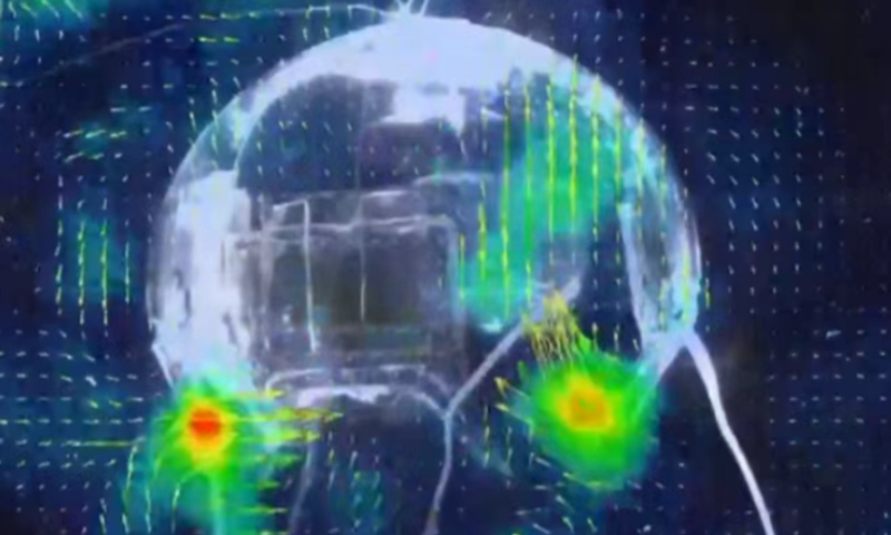 A research team from Northwestern Polytechnical University has successfully developed a fully transparent, jellyfish-shaped bionic robot. Photo: Northwestern Polytechnical University