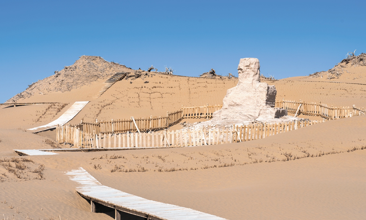 The Niya ruins at Minfeng county in Northwest China's Xinjiang Uygur Autonomous Region on October 26, 2024 Photo: VCG