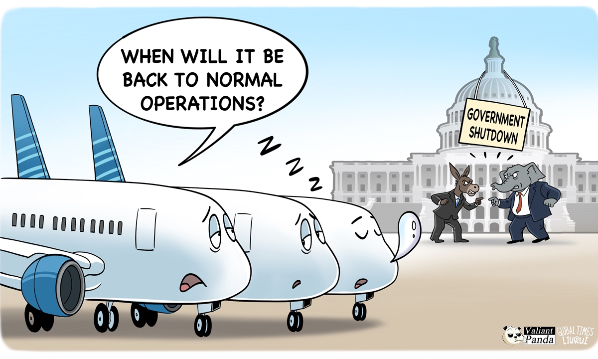 Stuck. Illustration: Liu Rui/GT