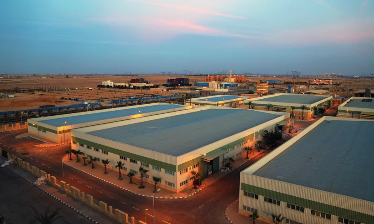This undated file photo shows a view of the China-Egypt TEDA Suez Economic and Trade Cooperation Zone in Ain Sokhna district of Suez province, Egypt. (TEDA Investment Holding Co., Ltd./Handout via Xinhua)