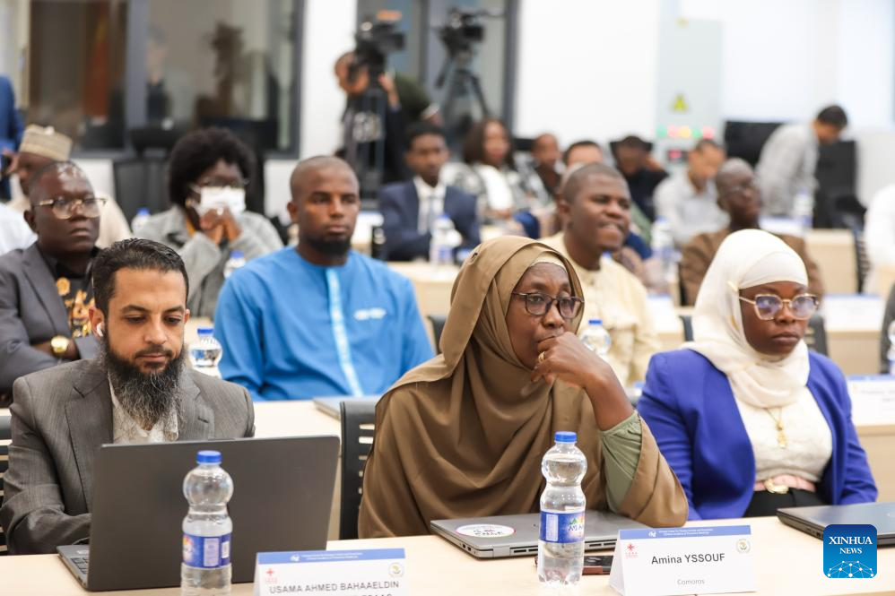 Experts from various African countries attend a training workshop at the Chinese-built Africa CDC headquarters in Ethiopia's capital Addis Ababa, Nov. 3, 2025. The Africa Centers for Disease Control and Prevention (Africa CDC) and the Chinese Center for Disease Control and Prevention (China CDC) on Monday jointly unveiled a three-week training workshop to advance public health capacity across Africa. (Photo by Michael Tewelde/Xinhua)