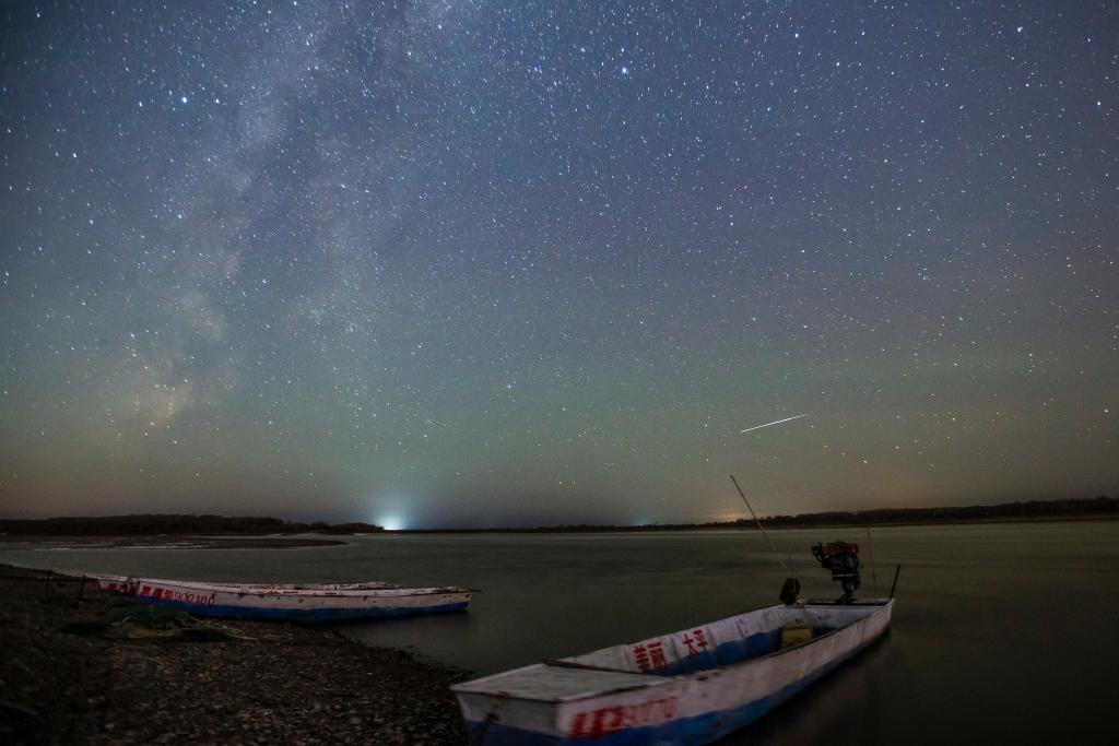 This photo taken on Oct. 28, 2025 shows the Milky Way over the Heilongjiang River in Jiayin County, northeast China's Heilongjiang Province.

On the autumn nights, quiet and magnificent pictures of starlight in the northernmost province of China are unfolding. (Photo by Li Shaojun/Xinhua)