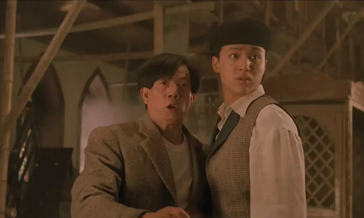 Hong Kong martial arts choreographer, director, action star Lau Kar-leung (left).