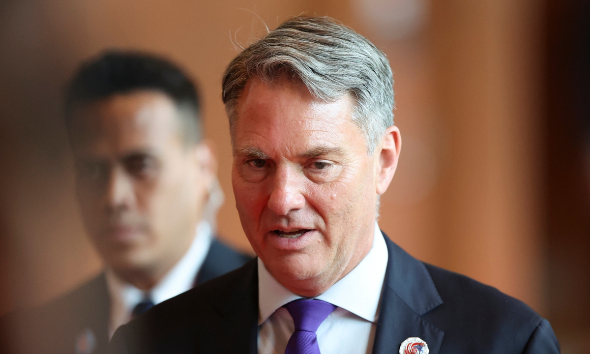 Australia Deputy Prime Minister and Minister for Defence Richard Marles attends the Association of Southeast Asian Nations (ASEAN)-United States Defence Ministers' High Tea, as part of the ASEAN Defense Ministers' meeting, in Kuala Lumpur, Malaysia, on November 1, 2025. Photo: VCG