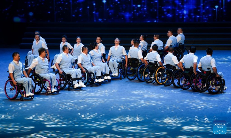 Actors perform during a cultural event for disabled people in Yinchuan, northwest China's Ningxia Hui Autonomous Region, Nov. 6, 2025. Showcasing the talents and resilience of the disabled, the cultural event kicked off here on Thursday. Photo: Xinhua