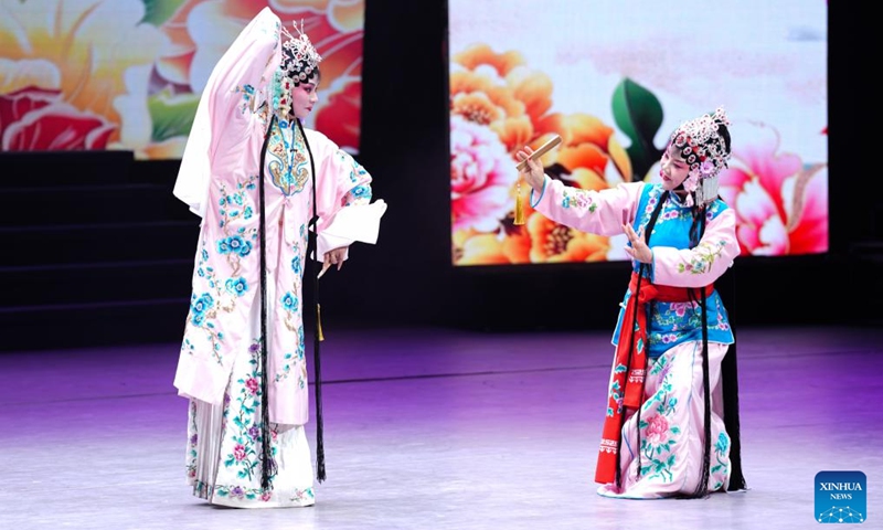 Actors perform during a cultural event for disabled people in Yinchuan, northwest China's Ningxia Hui Autonomous Region, Nov. 6, 2025. Showcasing the talents and resilience of the disabled, the cultural event kicked off here on Thursday. Photo: Xinhua