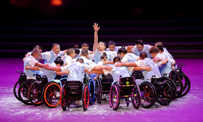 Actors perform during a cultural event for disabled people in Yinchuan, northwest China's Ningxia Hui Autonomous Region, Nov. 6, 2025. Showcasing the talents and resilience of the disabled, the cultural event kicked off here on Thursday. Photo: Xinhua