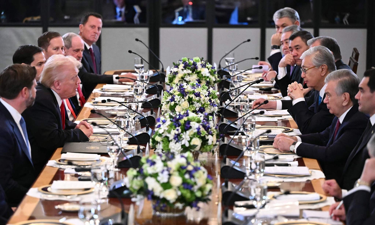 Trump meets Central Asia leaders on critical minerals and trade; cooperation with US does not mean loosening Russia, China bonds: expert