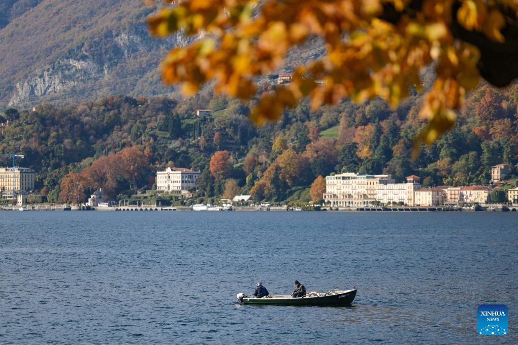 This photo taken on Nov. 7, 2025 shows the scenery of Lake Como in Lombardy region, Italy. (Xinhua/Li Jing)