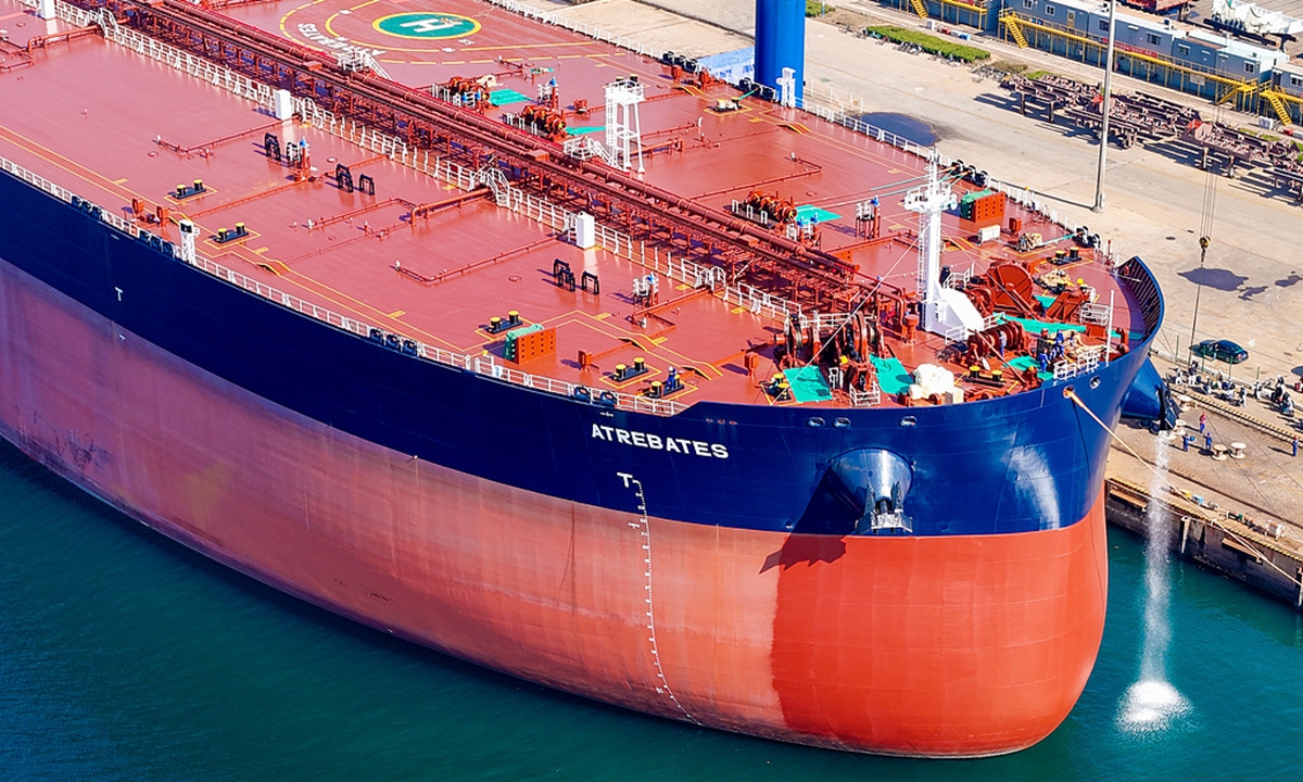 China delivers 319,000-ton ammonia-ready crude carrier to Belgian shipowner in Qingdao