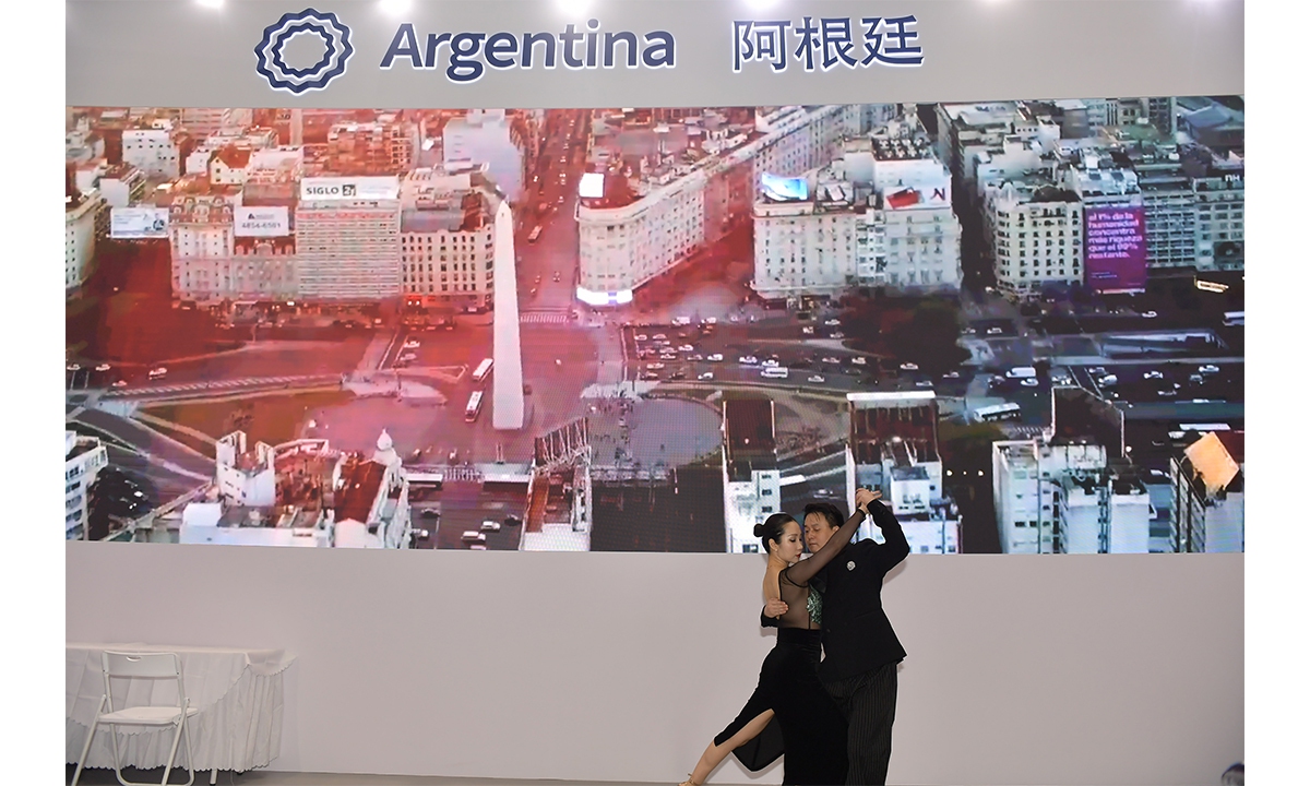A tango session at the Argentine National Pavilion at the CIIE Photo: Courtesy of the Consulate General of the Republic of Argentina in Shanghai