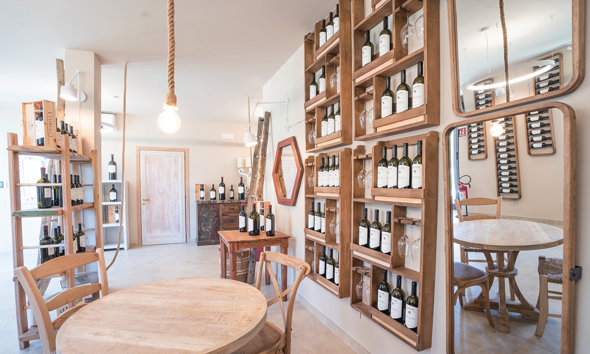 One of the showrooms of the winery in Montecchio Photos on this page: Courtesy of MF/Milano Finanza