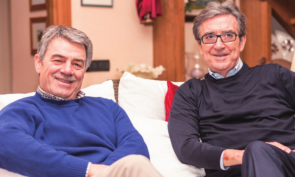 The brothers Riccardo (right) and Renzo Cotarella