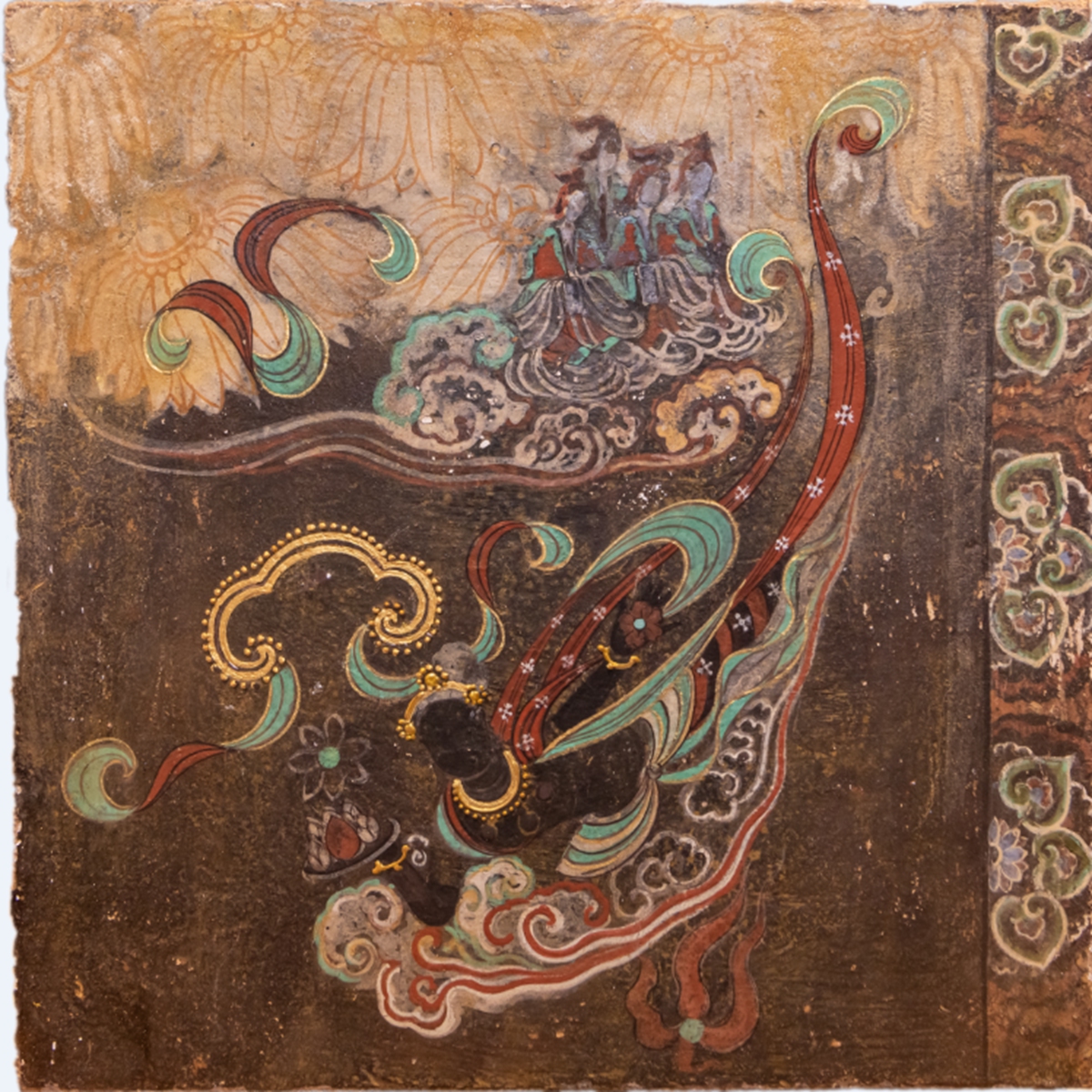 A stone powder painting by Hou Yanghong Photo: Courtesy of Hou Yanghong 