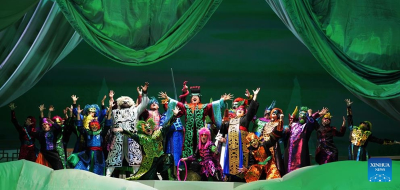 Chinese Opera The Monkey King holds its final dressed rehearsal in San Francisco, the United States, on Nov. 12, 2025. The world premiere of The Monkey King was staged at the San Francisco Opera on Friday. The performance will stay on in San Francisco until Nov. 30. Photo: Xinhua