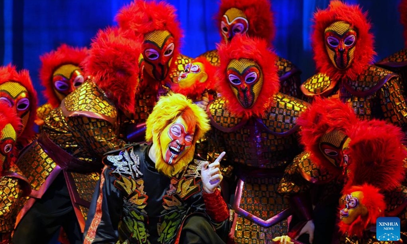 Chinese Opera The Monkey King holds its final dressed rehearsal in San Francisco, the United States, on Nov. 12, 2025. The world premiere of The Monkey King was staged at the San Francisco Opera on Friday. The performance will stay on in San Francisco until Nov. 30. Photo: Xinhua