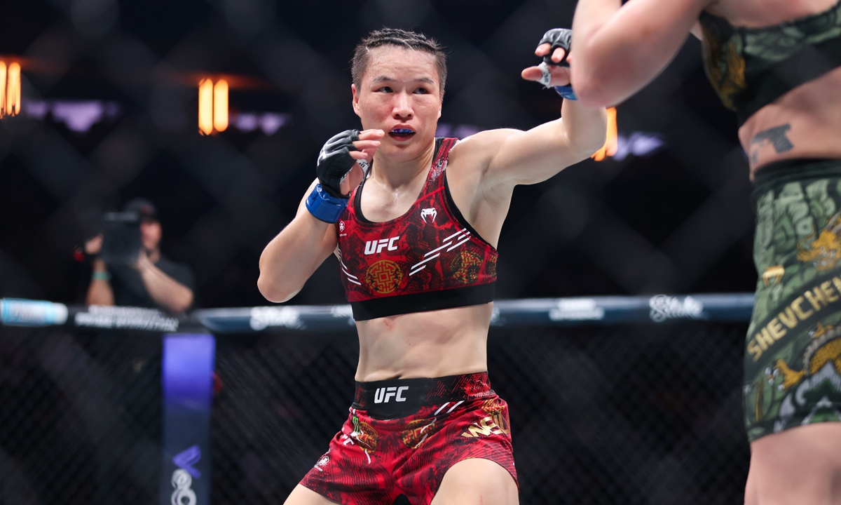 China's MMA star Zhang Weili Photo: IC 
