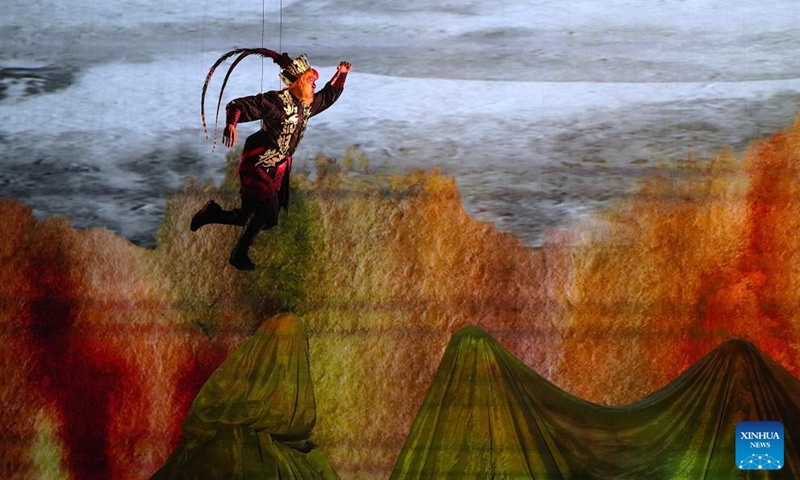 Chinese Opera The Monkey King holds its final dressed rehearsal in San Francisco, the United States, on Nov. 12, 2025. The world premiere of The Monkey King was staged at the San Francisco Opera on Friday. The performance will stay on in San Francisco until Nov. 30. Photo: Xinhua