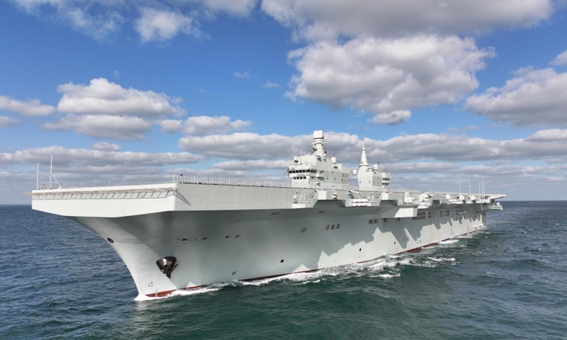 China's first Type 076 amphibious assault ship, the Sichuan, is underway on Nov. 15, 2025. The Sichuan returned to the shipyard in Shanghai at around 5 p.m. Sunday after completing its maiden sea trial. (Photo by Huang Haitao/Xinhua)
