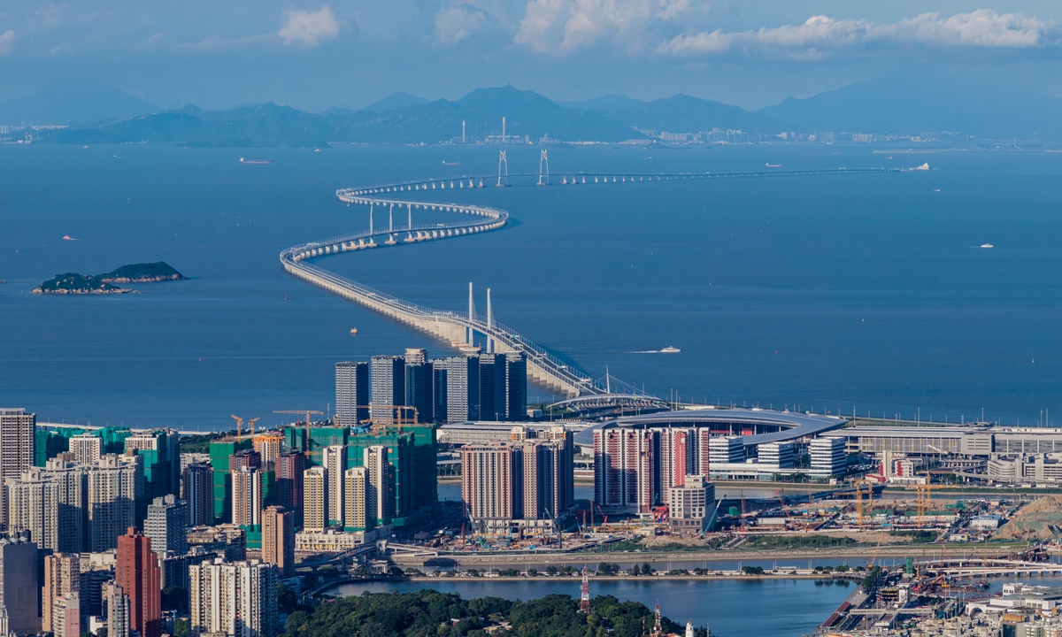 The Hong Kong-Zhuhai-Macao Bridge in Zhuhai, South China's Guangdong Province  Photo: VCG