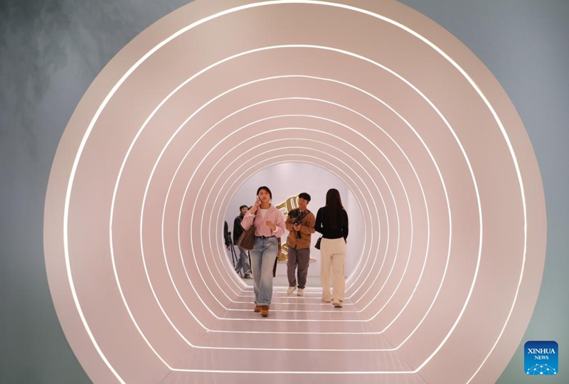 People visit the 17th Cross-Strait Tea Expo in Wuyishan, southeast China's Fujian Province, Nov. 16, 2025. The 17th Cross-Strait Tea Expo opened on Sunday in Wuyishan City of Fujian Province. Featuring the theme of integrated development of tea culture, industry, and science and technology, this year's expo has drawn over 850 enterprises, including 173 from Taiwan.

With 2,300 booths spanning 48,000 square meters, the event includes four main themed exhibition halls. Photo: Xinhua