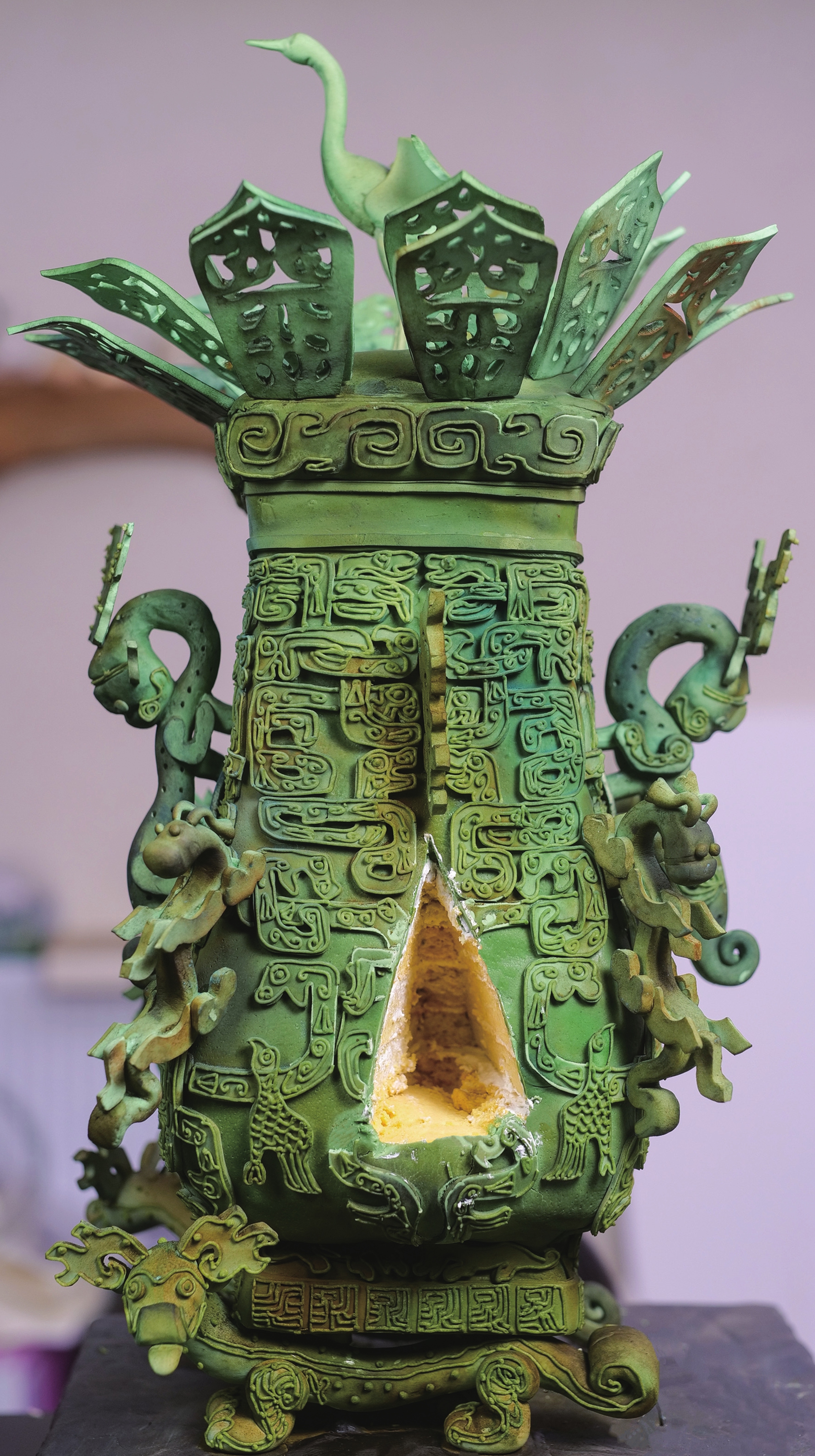 Artifact-inspired dessert 