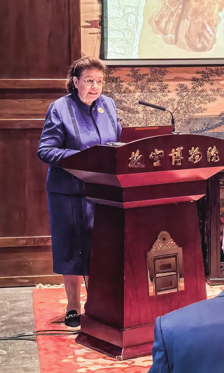 Greek Culture Minister Lina Mendoni Photo: Dong Feng/GT