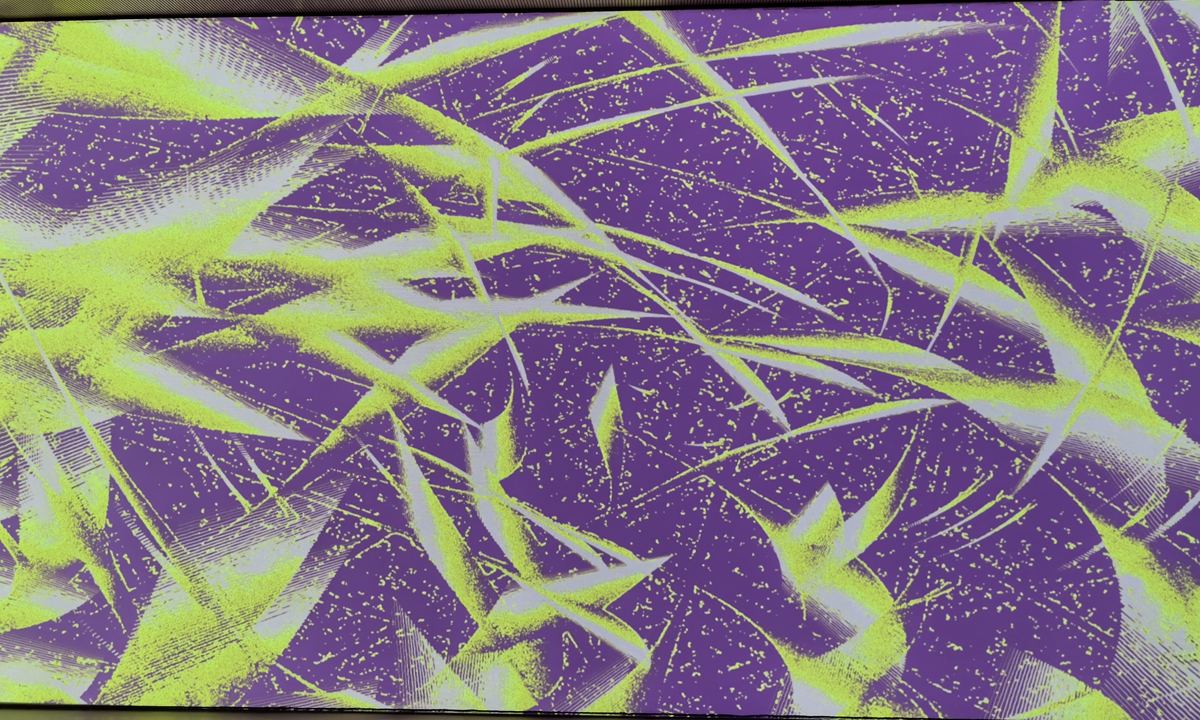 Orbital, 2025 by Daniel Canogar shown at the exhibition Photo: Dong Feng/GT 