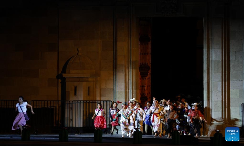 Children and adolescents perform at Zocalo Square in Mexico City, capital of Mexico, on Nov. 22, 2025.

Mexico held the Yoltlajtoli: Living Voices Indigenous Community Cultures Festival on Saturday at the Zocalo Square in its capital. Children and adolescents from Indigenous communities across the country performed in their native languages, highlighting the linguistic and cultural diversity of Mexico. Photo: Xinhua