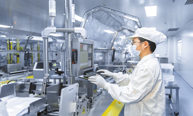 Production workshop for helicobacter pylori breath test products Photo: Courtesy of China National Nuclear Corporation