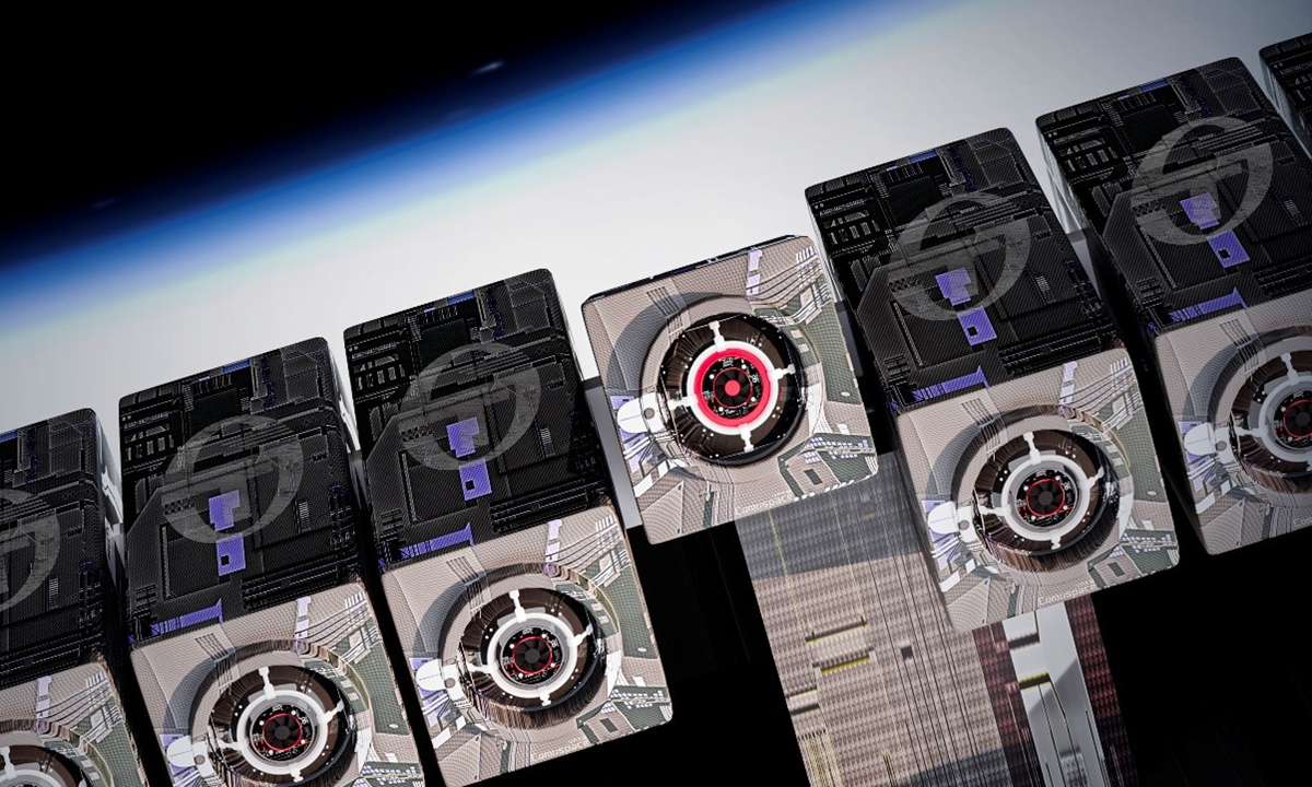 Laser Communication Array for Space-Based Supercomputing Center Illustration: Courtesy of the Institute of Computing Technology, Chinese Academy of Sciences